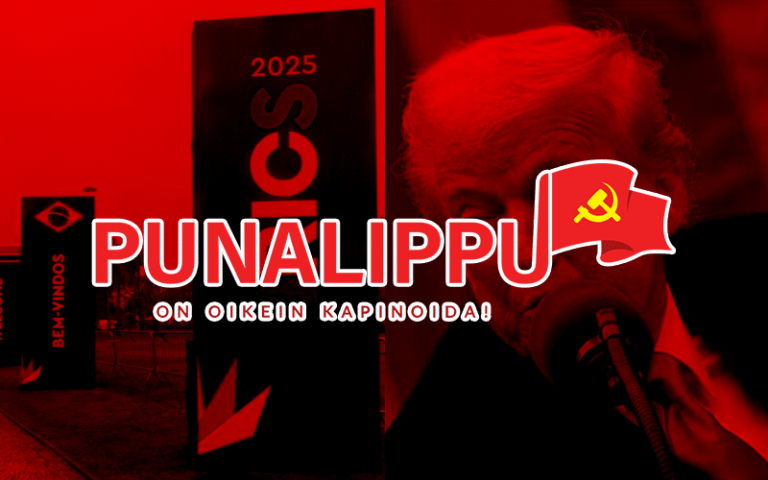 Punalippu sobre as contradições interimperialistas, as taxações ianques e a cimeira do «BRICS»
